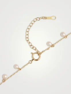 Sea Of Beauty 14K Gold Drop Necklace With Pearls