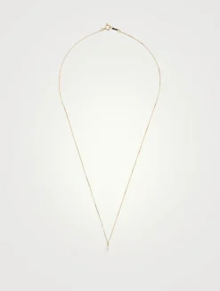 Sea Of Beauty 14K Gold Kissing Diamond Drop Necklace