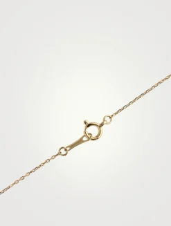 Sea Of Beauty 14K Gold Kissing Diamond Drop Necklace