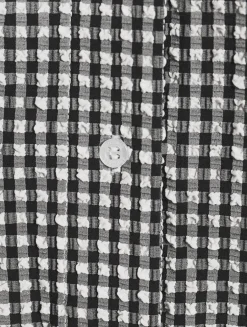 Seersucker Shirt In Gingham Print