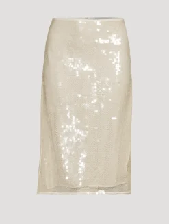 Sequin Midi Skirt
