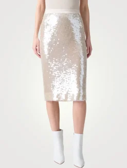 Sequin Pencil Skirt