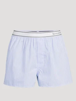 Serif Logo Boxer Shorts In Stripe Print