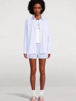 Serif Logo Boxer Shorts In Stripe Print