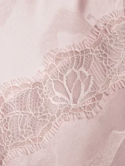 Serita Bow Jacquard Satin Slip Dress