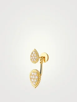 Serpent Bohème Gold Earring With Diamonds