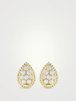 Serpent Bohème Gold Earrings With Diamonds