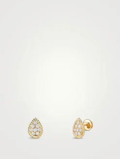 Serpent Bohème Gold Earrings With Diamonds