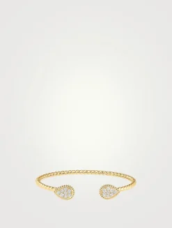 Serpent Bohème 18K Gold Double Motif Bracelet With Diamonds