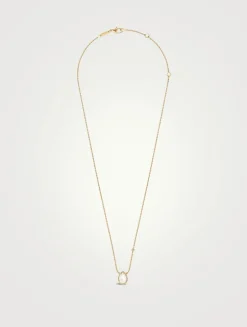 Serpent Bohème XS Motif Gold Pendant Necklace With Mother-Of-Pearl And Diamond