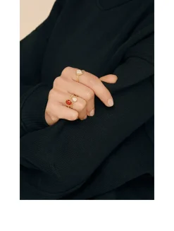 Serpent Bohème XS Motif Gold Ring With Diamonds