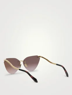 Serpenti Cat Eye Sunglasses