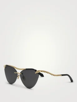 Serpenti Cat Eye Sunglasses