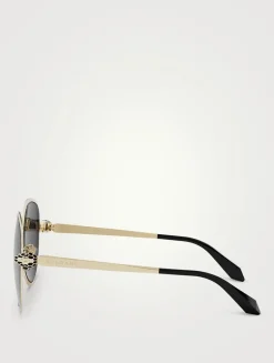 Serpenti Forever Aviator Sunglasses