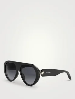 Serpenti Forever Aviator Sunglasses