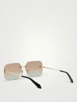 Serpenti Rectangular Sunglasses