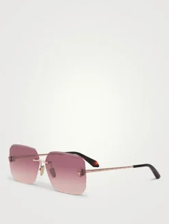 Serpenti Rectangular Sunglasses