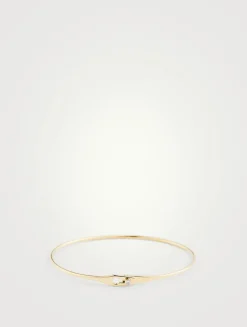Serrure 18K Gold Bangle Bracelet With Diamond