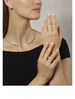 Serti Sur Vide 18K White Gold Diamond Necklace