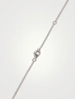 Serti Sur Vide White Gold Pendant Necklace With Diamond