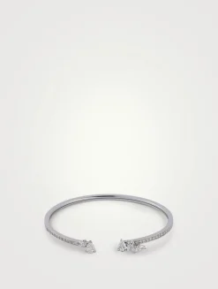 Serti Sur Vide White Gold Bracelet With Diamonds