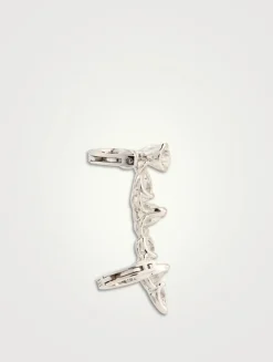 Serti Sur Vide White Gold Left Ear Cuff With Diamonds