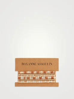 Set Of Six Wood Affogato Bracelets