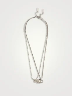 Set Of Two Friendship Padlock Necklaces