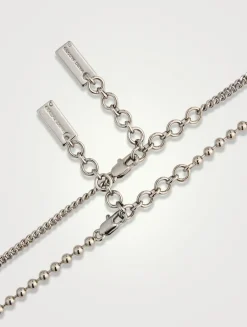 Set Of Two Friendship Padlock Necklaces