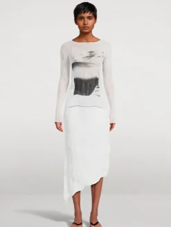 Shadow Study Chiffon Twist Top