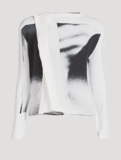 Shadow Study Pleats Cardigan