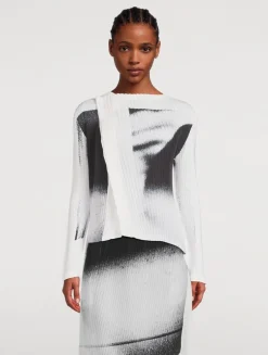 Shadow Study Pleats Cardigan