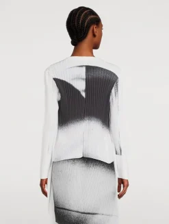 Shadow Study Pleats Cardigan