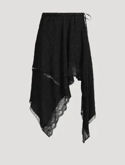 Shake Asymmetric Lace Skirt