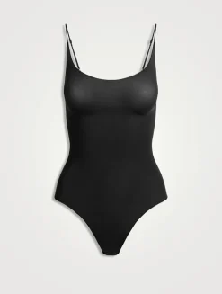 Sheer Seamless Thong Bodysuit