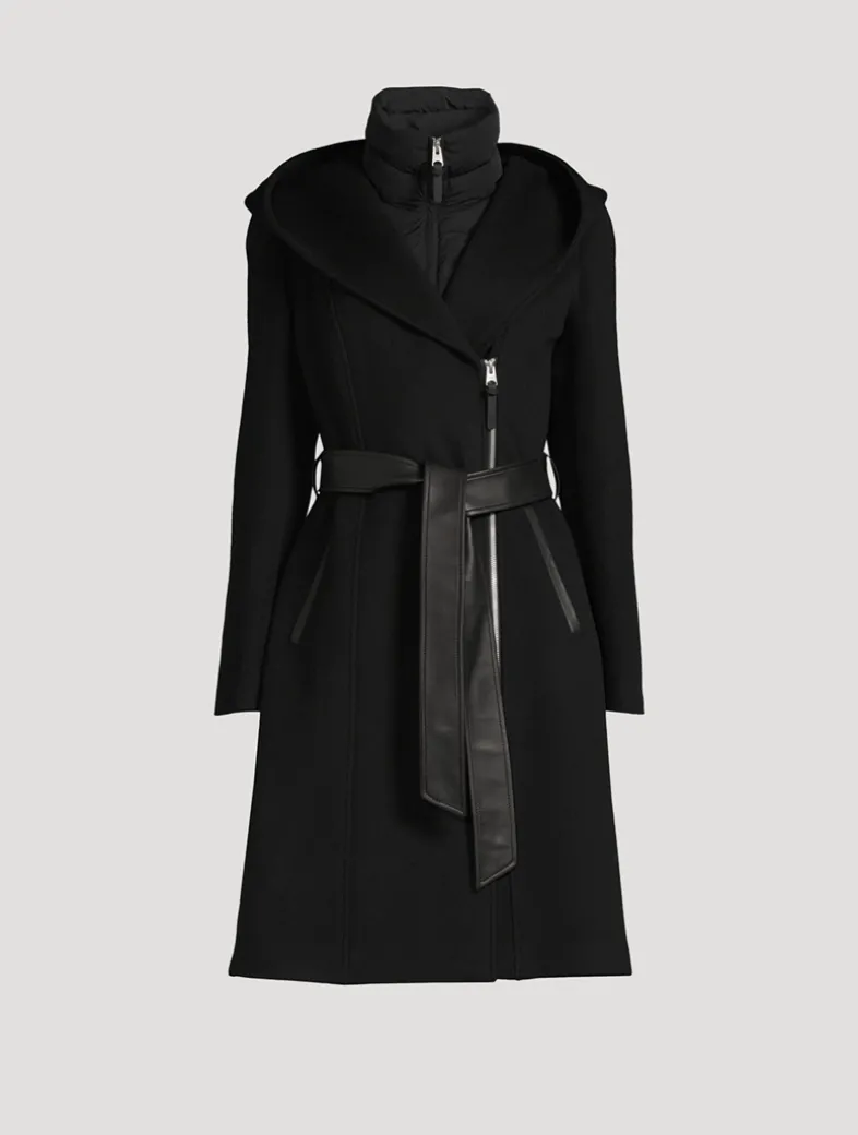 Shia Belted Wool Down Coat