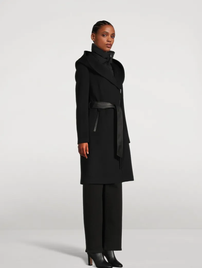 Shia Belted Wool Down Coat