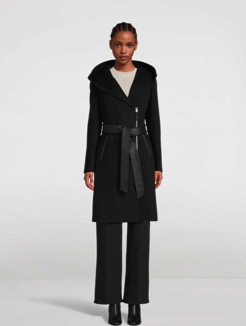 Shia Belted Wool Down Coat