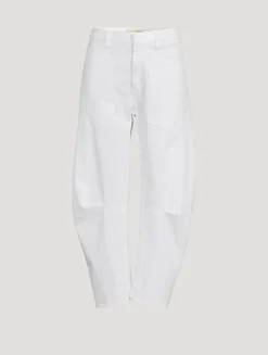 Shon Bow-Leg Trousers