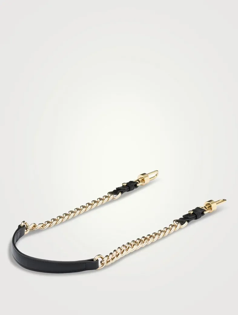 Short Chain Strap Box Calf