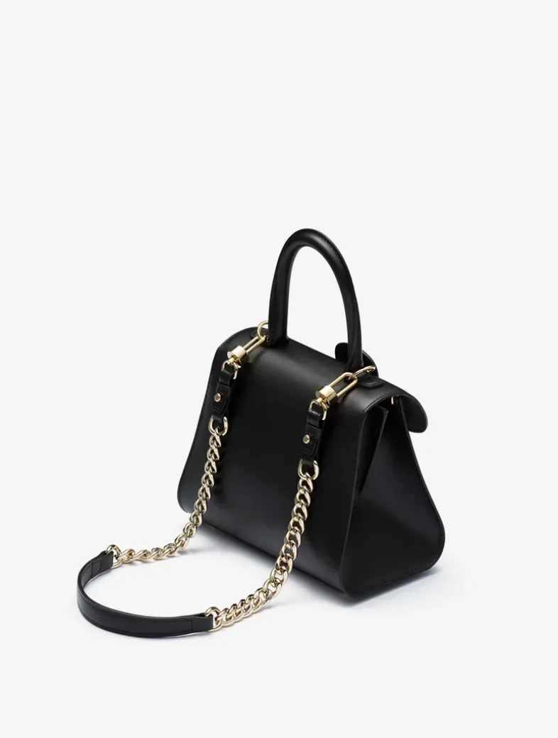 Short Chain Strap Box Calf