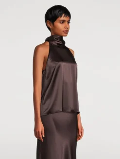 Sienna Satin Halter Top