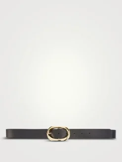 Signature Link Leather Belt