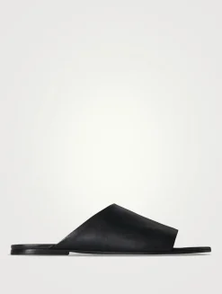 Signum Leather Slide Sandals