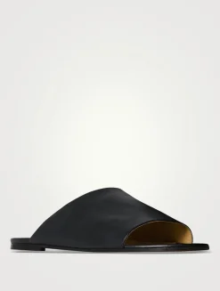 Signum Leather Slide Sandals