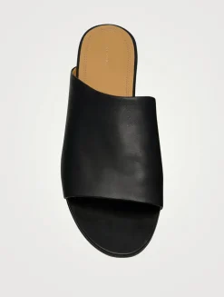 Signum Leather Slide Sandals