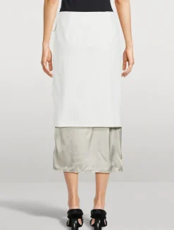 Silene Layered Midi Skirt