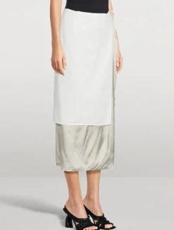 Silene Layered Midi Skirt