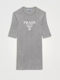 Silk Crew-neck Sweater With Logo