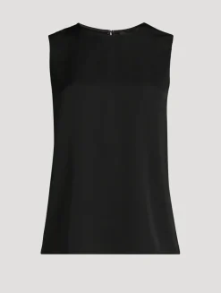 Silk Georgette Sleeveless Top